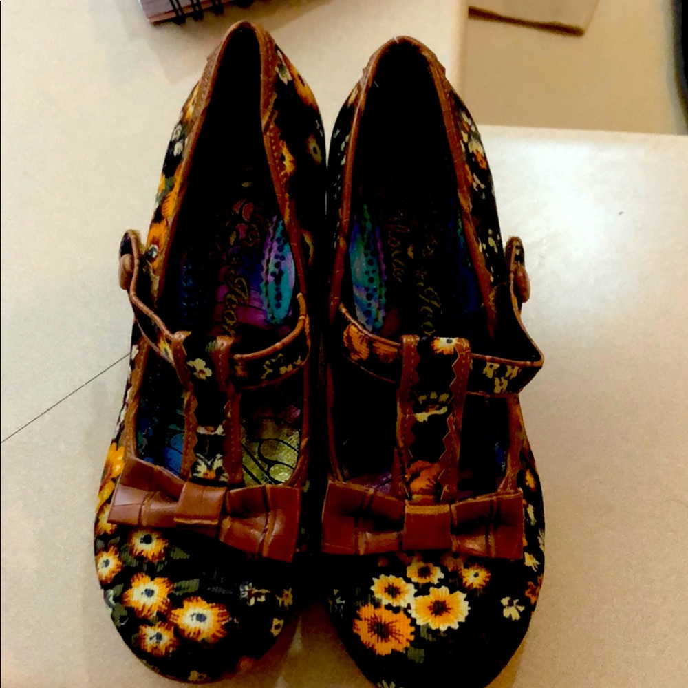 Irregular choice floral heels